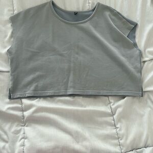 P'tula Gray Crop Top